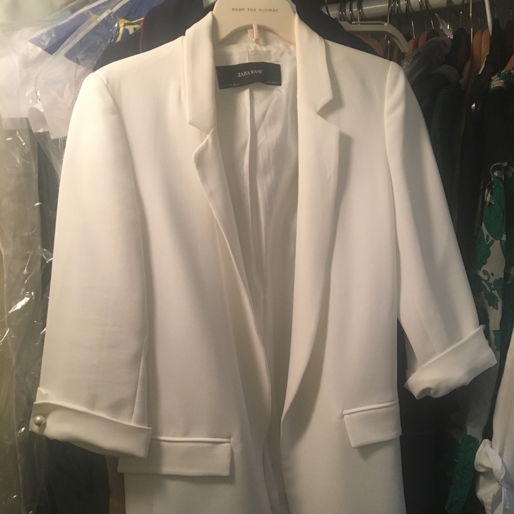 White Zara blazer